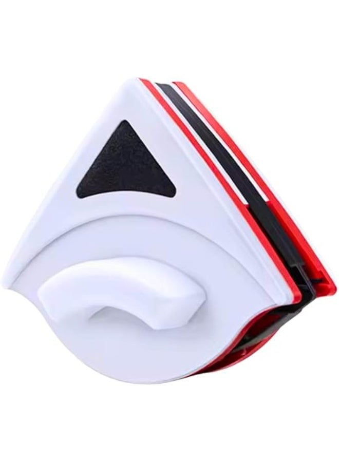 مساحة  زجاج مغناطيسية مزدوجة الجوانب لتنظيف النوافذ مع إسفنجة إضافية، أداة منزلية لتنظيف وتلميع الشبابيك المصقول والمزلق، مزودة بفرشاة تلميع بمقبض سهل التحكم للمباني المرتفعة والشبابيك المنزلقة - Image 4